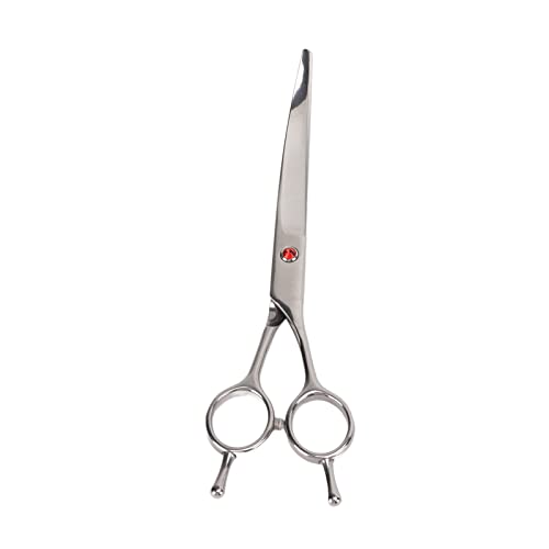 Qukaim Fellschere für Hunde, 19,6 cm, Edelstahl, nach unten gebogen, Haustierschere für Hunde und Katzen, Effilierschere, Haustier-Trimmschere Qukaim Fellschere für Hunde, 19,6 cm, Edelstahl, nach unten gebogen, Haustierschere für Hunde und Katzen, Effilierschere, Haustier-Trimmschere von Qukaim
