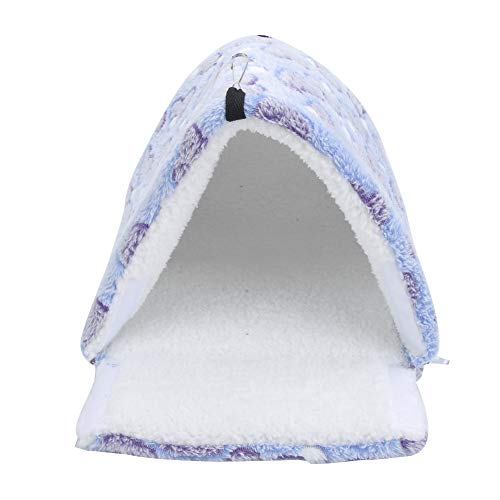 Qukaim Hamster Hängehaus Lila Winter Hamster Hängematte Hängende Bett Haus Nest für Kleine Haustiere Geeignet für Eichhörnchen Zuckergleiter Meerschweinchen Chinchilla 30x30cm von Qukaim