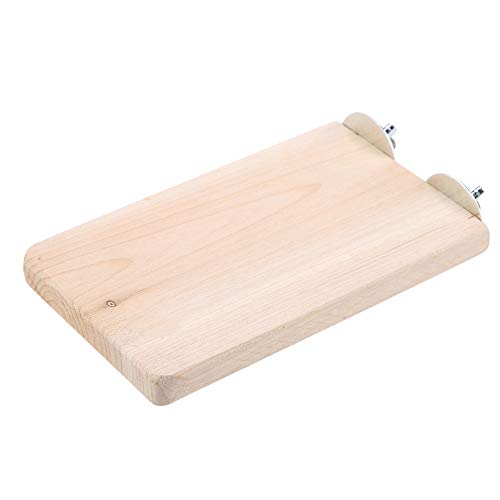 Qukaim Hamster Holz Springboard Holz Springboard Spielzeug Kleine Haustier Kletterplattform Rechteckiges Springbrett für Hamster und Kleintiere Langlebiges Holzdesign von Qukaim