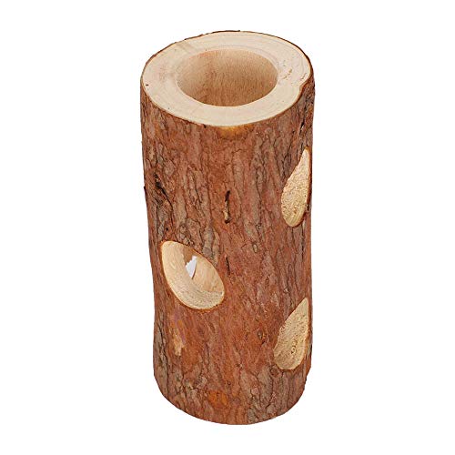 Qukaim Hamster Rest Tunnel Holz Hamster Tunnel Kauspielzeug für Frettchen und Rennmäuse, Haustier Spielruhe und Übungsrohr Zubehör von Qukaim