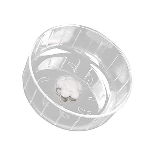 Qukaim Hamster Toysfor Hamsterkäfig Hamsterrad 6,7 Zoll, Leise Transparent Hamster Laufrad Spielzeug für kleine Haustiere, ideal für Rennmäuse und Mäuse, Übungskäfig Zubehör von Qukaim