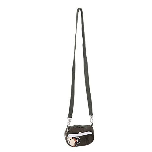 Qukaim Haustier-Außentasche, tragbar, atmungsaktiv, schwarzgrün, Biber, Haustier-Hamster-Tragetasche, kleine Haustier-Outgoing Tasche für Meerschweinchen, Eichhörnchen, Chinchilla, 30 x 20 x 15 cm von Qukaim