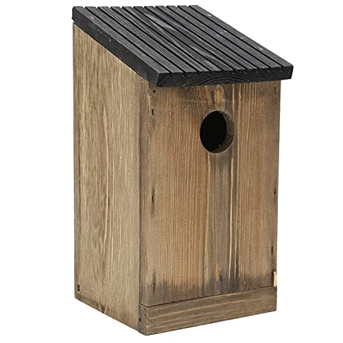 Qukaim Holz Vogelhaus Holz Vogel Nistkasten Haustier Vogelhaus Nest Garten Ornamente Vogelhaus Heimdekoration von Qukaim