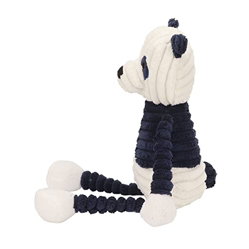 Qukaim Hund Plüschtiere Hund Panda Plüsch Quietschendes Spielzeug, Interaktives Backenzahnreinigung Kauspielzeug für kleine und mittelgroße Hunde, Emotionale Erleichterung, 25 cm lang, weiches von Qukaim