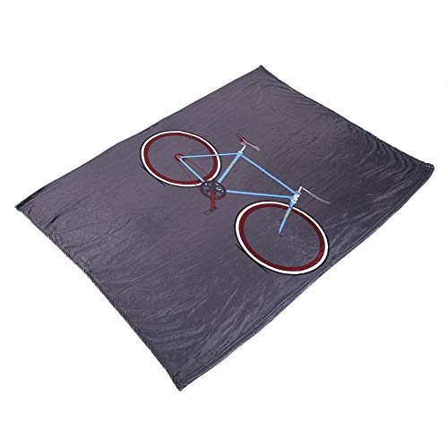 Qukaim Hund Weiche Matte Haustier Hund Weiche Warme Decke, Klimaanlage Matte für Katzen und Welpen, Fahrrad Muster Pad, 150 x 120 cm von Qukaim