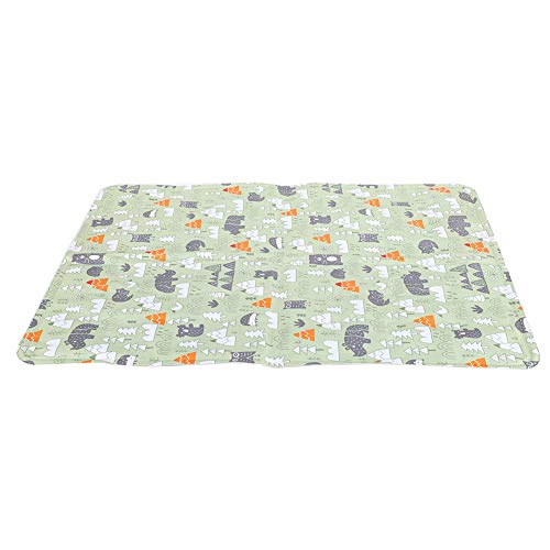 Qukaim Hunde Kühlkissen Gel Sommer Haustier Eiskissen Kühlmatte, Temperaturreduzierung Pad für Hunde und Katzen, Ungiftiges Gel, 90 x 60 cm, ideal für heißes Wetter, GeneralGreen von Qukaim