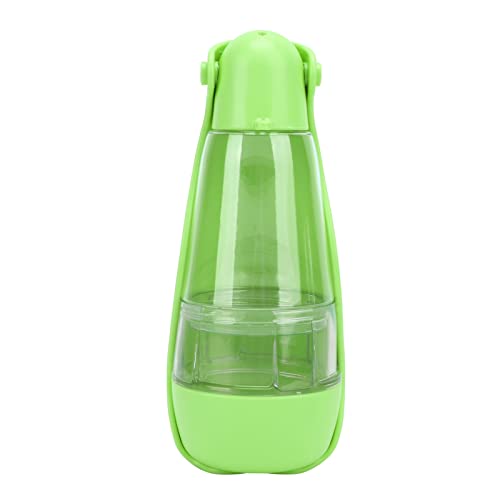 Qukaim Hunde Trinkflasche Tragbare Hunde Wasserflasche mit Poop Collection Schaufel und Aufbewahrungstasche, Fluoreszierendes Grün von Qukaim