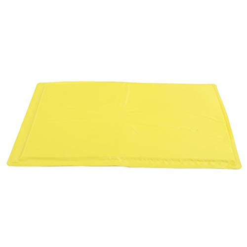 Qukaim Hundebett-Pads, tragbar, wasserdicht, faltbar, Haustierbettunterlage für Hunde und Katzen, gelb, Haustier-Uriniermatte, 60 x 45 cm von Qukaim