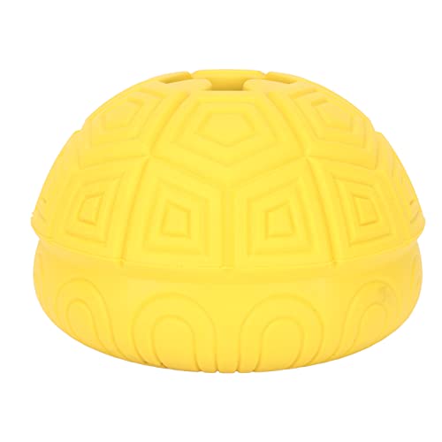 Qukaim Hundefutterspender Ball Pet Treat Ball, Große Gummi Schildkröte Shell Hundefutter Spender Spielzeug, Interaktives Langsames Füttern und Zähneknirschen Kauspielzeug für Hunde von Qukaim