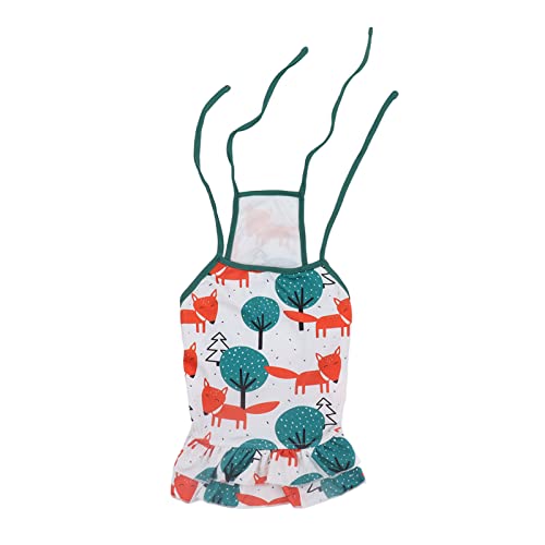 Qukaim Hundekleid, Sommerkleid, Wassermelonen-Druck, Sonnenschutz, Strapsrock für Frühling und Sommer, Größe L, leicht, bequemes Design, ideal für kleine Hunde von Qukaim