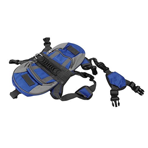 Qukaim Hunderucksack Hound Hund Satteltaschen, Reflektierender Streifen Rucksack Satteltasche für Kleine Mittlere Große Hunde, Ideal für Camping und Wandern, Strapazierfähiger Haustier Rucksack, 30 x von Qukaim