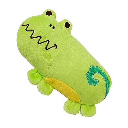 Qukaim Hundespielzeug Frosch, Plüsch, Hundespielzeug, Cartoon, niedlich, gefüllt, für Haustiere, bissfest, Zähneknirschen, 25,4 cm, ideal für Hunde von Qukaim