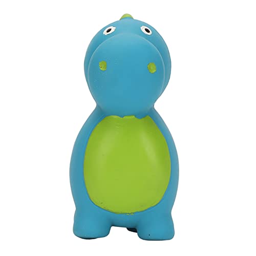 Qukaim Hundespielzeug Latex Quietschender Dinosaurier Hundespielzeug Interaktiver Cartoon Spinosaurus Bissfest Angstlinderung Schmackhaft 25cm Lang Cyan von Qukaim