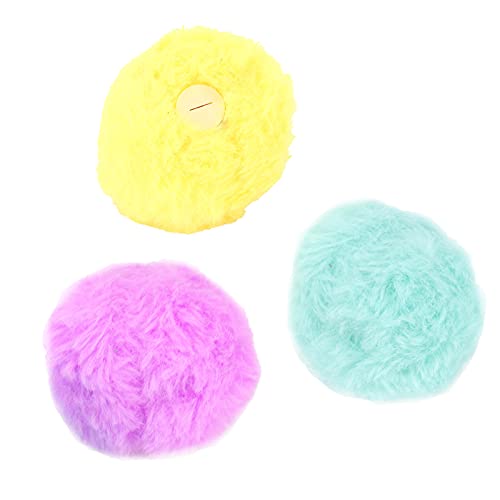 Qukaim Kätzchen Pompon Spielzeug Flauschiger Katzenspielzeug Ball, Interaktives Katzenjagdspielzeug, Weicher Pomponball für Katzenübung und Spiel, ideal für Kätzchen und erwachsene Katzen, 8 cm von Qukaim