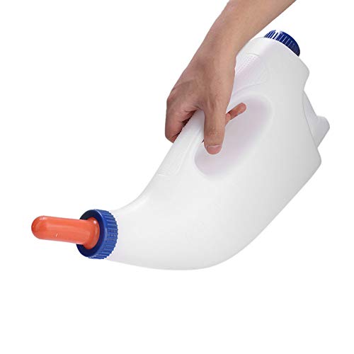 Qukaim Kalbsmilch-Futterspender Kalbfütterung Milchflasche, 4L Stillmilch-Futterspender mit Griff von Qukaim