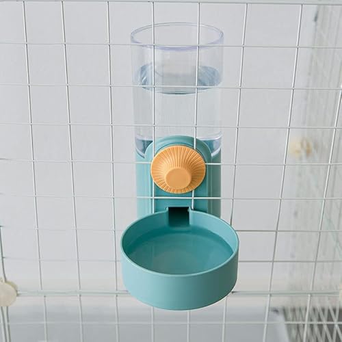 Qukaim Katze hängende automatische Tränke Haustier Käfig Hängender Wasserspender Automatische hängende Haustier Flasche Schüssel für Katzen Hunde Kaninchen, Grün von Qukaim