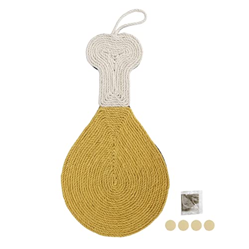 Qukaim Katzenkratzbrett Katzenkratzmatte, Avocadoform, 28 x 43 cm, Sisal+EVA, Kratzfeste Katzenkratzmatte, Krallenschleifspielzeug, schützt Teppiche und Sofas von Qukaim