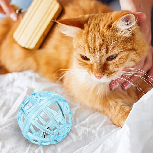 Qukaim Katzenspielzeug, 20 Stück, Spielzeug mit Geräuschen, interaktives Haustierspielzeug für Training und Stressabbau, ideal für Katzen, fesselnde Spielzeit, verschiedene Farben von Qukaim