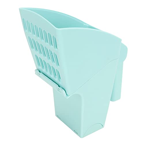 Qukaim Katzenstreu Sifter Scoop System Katzenstreu Schaufel mit Taschen, Multifunktionale PP Katzenstreu Schaufel für Sifter System, Blau von Qukaim