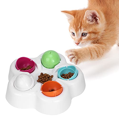 Qukaim Kleiner Hund Futternapf Haustier Puzzle Spielzeug Pädagogische Langsame Fütterung Futternapf Anti Choke Feeder für Katze und Kleine Hunde Interaktive Futternapf Universal Design von Qukaim