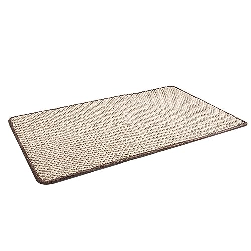 Qukaim Kratzmatte für Katzen, Sisal, verhindert Rutschen, Möbelschutz für Sofa, Wand, Boden, mit Nagel, 80 x 50 cm, 7,5 kg Kapazität von Qukaim