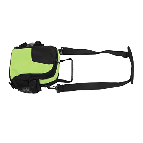 Qukaim Leckerli-Tasche für Hunde, farblich passende Schultertasche, für Snacks, Outdoor, Park, Reisen, Grün und Schwarz von Qukaim