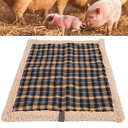 Qukaim Mattressfor Haustier-Matratze, Fleece, wasserdicht, kleines Schweine-Stil, rutschfestes Wärmebett, 76 x 58 x 5 cm von Qukaim