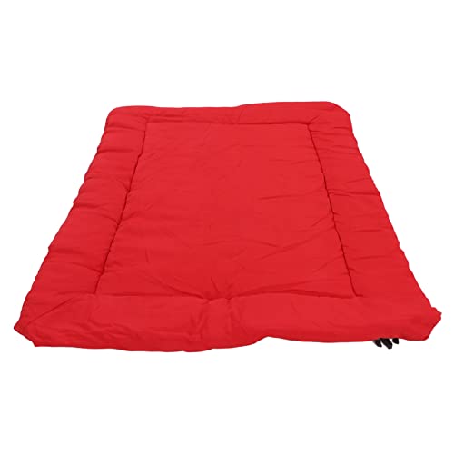 Qukaim Outdoor-Hundebett, tragbar, wasserdicht, faltbar, für alle Jahreszeiten, Outdoor-Hundematte für Reisen und Camping, Rot von Qukaim