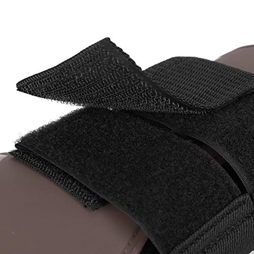 Qukaim PU Shell Horse Legguard Horse Legguard Protector Set, PU Thickened Shell, Elastic Inner Pad, Brown XL von Qukaim