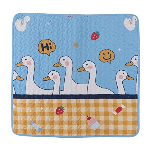 Qukaim Pet Bowl Feeding Mat Pet Kissen, Vier Jahreszeiten Universal Cartoon Hundeschlafsack, Packbares Hundebett mit Aufbewahrungstasche, Wasserdicht, Warme Haustiermatte für Camping und Reisen, M von Qukaim