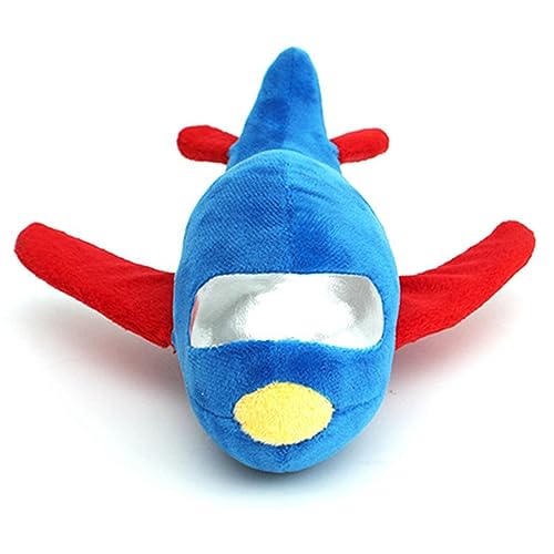 Qukaim Pet Chewing Plush Plane Pet Chewing Plush Plane Squeaky Toy for Cats Dogs, Bite Resistant Interactive Anxiety Reduction Toy von Qukaim