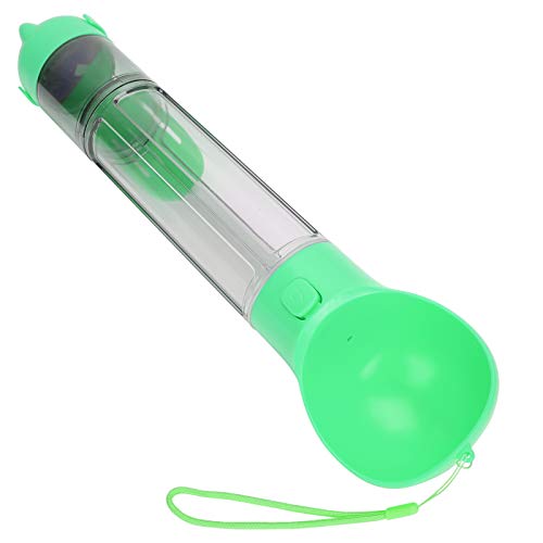 Qukaim Pet Drinking Feeder 500ml Dog Water Bottle, Pet Drinking Feeder with Cup and Shovel, Green, Portable Pet Supplies for Outdoor Use, Ideal for Dogs and Pets von Qukaim