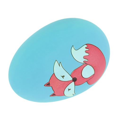 Qukaim Pet Egg Ball Toy Latex Pet Egg Ball Toy for Cats Dogs, Blue, Interactive Fetch Play, Bite Resistant von Qukaim