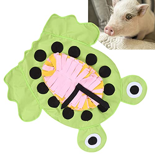 Qukaim Pet Feeding Mat Pet Sniffing Mat for Dogs, Frog‑Shape Feeding Sniffing Pad, Weckt die Neugier des Haustiers, Leicht zu reinigen, 50 cm, Haustier-Trainingsdecke von Qukaim