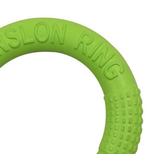 Qukaim Pet Flying Ring Toy Pet Dog Flying Ring Toy, Bissfeste EVA Flying Disc for Puppy Training, Large Green von Qukaim