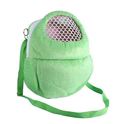 Qukaim Pet Packet Haustier-Tragetasche, atmungsaktive Tasche für Hamster, Kaninchen, Frettchen, Reisen, Schlafen, Hängebett, Grün von Qukaim