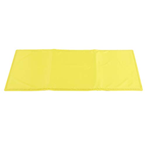 Qukaim Pet Pad Portable Waterproof Foldable Pet Bed Pad, Sleeping Pee Mat for Dogs and Cats, Yellow, Large Size, Ideal for Travel and Home Use von Qukaim