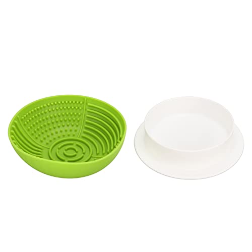 Qukaim Pet Slow Eating Bowl Dog Slow Food Bowl, Weiches Silikon Faltbare Mehrzweck Haustier Langsam Fütterung Schüssel mit Wassernapf für Hund und Katze, 24cm Durchmesser, BPA-frei, Leicht, Leicht Zu von Qukaim