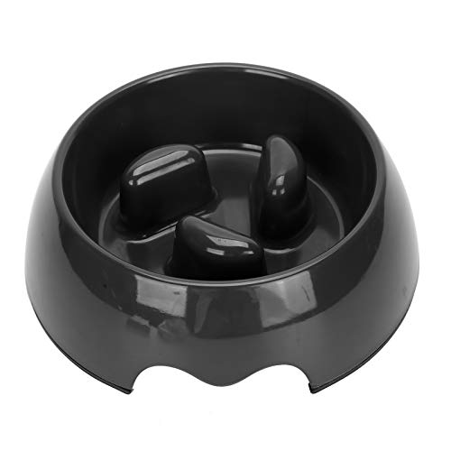 Qukaim Pet Slow Feeder Slow Eating Pet Bowl, Anti-Choking Food Feeder für Katzen und Hunde, Interaktiver Futternapf, Schwarz, 1,5 L Kapazität, rutschfester Boden von Qukaim