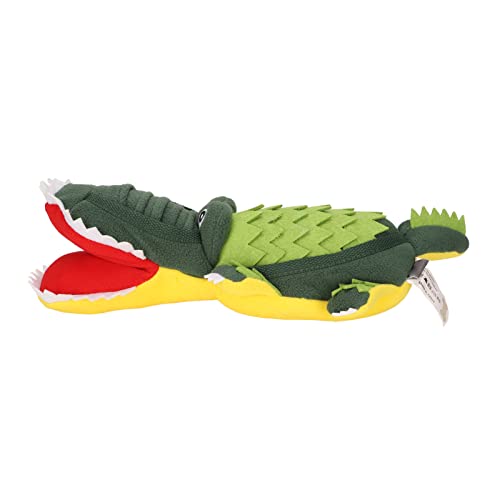 Qukaim Pet Stuffed Toys Crocodile Dog Chew Toy, Interactive Food Dispensing Dog Toy for Training and Play von Qukaim