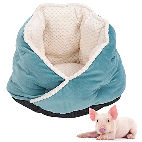 Qukaim Pet Supplies Haustier-Schlafbett, dreieckig, Rautenform, weicher Eissamt, Blau, Hundebedarf von Qukaim
