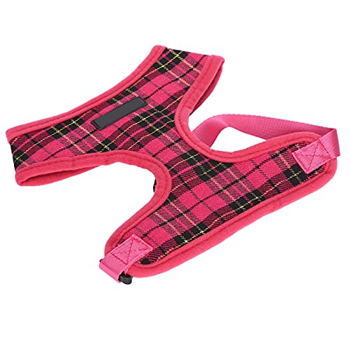 Qukaim Pet Supply Pet Dog Harness with Leash, Breathable Veststyle Soft Mesh Harness for Small Medium Dogs, Pink S von Qukaim