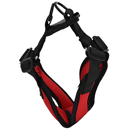 Qukaim Pet Vest Harness Pet Vest Harness Reflective Adjustable Harness for Medium and Small Dog, Comfortable Design for Easy Control, Red, Size S von Qukaim