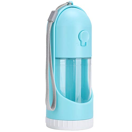 Qukaim Pet Water Bottle Pet Portable Collapsible Cup, Telescopic Water Bottle Dispenser for Dog and Cat Travel Drinking, Blue von Qukaim