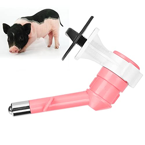 Qukaim Pet Water Feeder Dog Water Dispenser, Mini Pet Ball Trinkwasserkopf, ausgestattet mit Getränkeflaschen, Rose, für Käfig, Plastikflasche, 180 ml von Qukaim