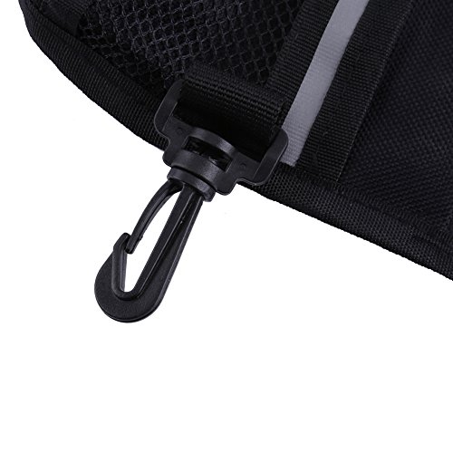 Qukaim Pettrainingpockets Tragbare Hüfttasche Trainingstasche Schwarz Hund Snack Tasche mit Haustierködertaschen für Training Leckerlis Verstellbarer Gürtel Ideal für Outdoor-Training von Qukaim