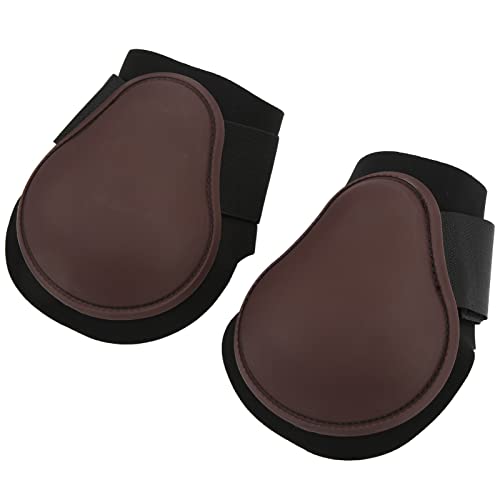 Qukaim Pferdespannenstiefel Set, 1 Paar Weiche Streichkappen für Pferde, Verhindern Verrutschen, Einfach zu kleben, PU-Schale Sehnenschutz Stiefel, Braun, Hinterbeine, Größe M Qukaim Pferdespannenstiefel Set, 1 Paar Weiche Streichkappen für Pferde, Verhindern Verrutschen, Einfach zu kleben, PU-Schale Sehnenschutz Stiefel, Braun, Hinterbeine, Größe M von Qukaim