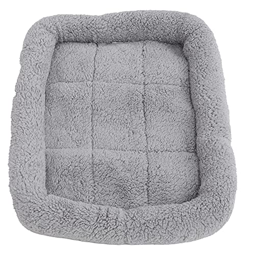 Qukaim Puppy Beds Pet Kennel Pad, Soft Warm Blue Mat with Cat Pattern, Breathable Puppy Bed with Non-Slip Bottom, Calming Bed for Large, Medium, Small Dogs and Cats, 150x80cm von Qukaim