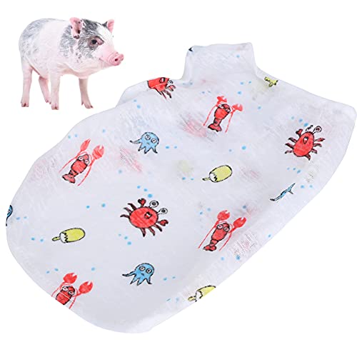 Qukaim Puppy Clothes Pet Little Pig Printed Breathable Shirt for Dog Puppy Underwater World XXL von Qukaim