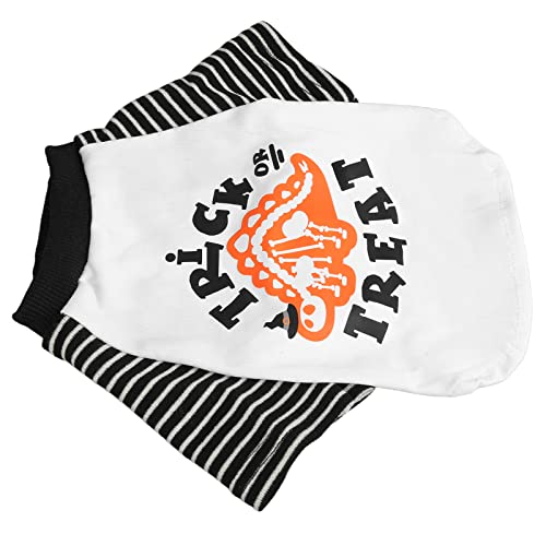 Qukaim Puppy Shirts Haustier T-Shirt, niedliches modisches Halloween-Muster, Hunde-Shirt für Katzen, Hunde und Haustiere, locker und atmungsaktiv, weich, Größe M von Qukaim